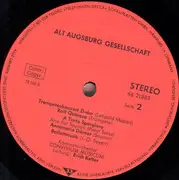 LP - Graf / Lang / Leopold Mozart / Sales a.o. - Augsburger Komponisten Der Mozartzeit