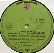 LP - Friedrich Schütter - Desiderata - Wo Die Liebe Wohnt