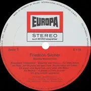 LP - Friedrich Silcher - Beliebte Männerchöre