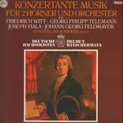 LP - Friedrich Witt , Josef Fiala , Georg Philipp Telemann , Johann Georg Feldmayer - Konzertante Musik Für 2 Hörner Und Orchester