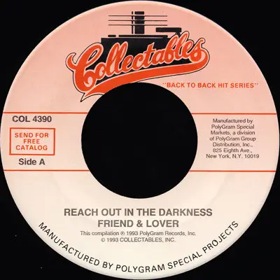 Friend And Lover - Reach Out In The Darkness