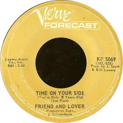 Friend And Lover - Reach Out Of The Darkness / Time On Your Side
