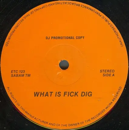 Friends Of Alex - What Is Fick Dig