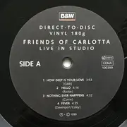 LP & CD - Friends Of Carlotta - Live In Studio