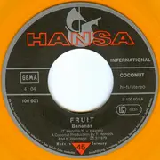 7inch Vinyl Single - Fruit - Bananas - Yellow Transparent