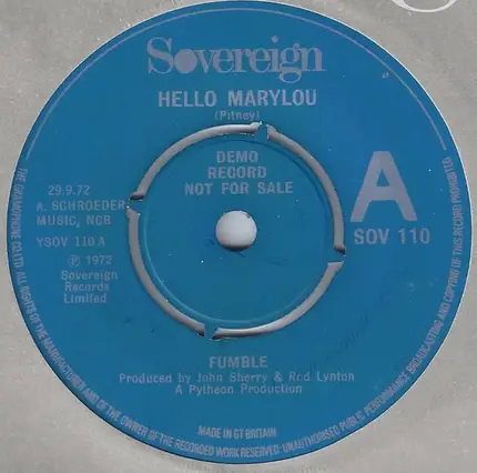 Fumble - Hello Marylou