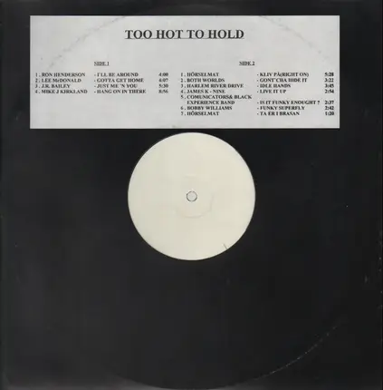 Funk Soul Sampler - Too Hot To Hold