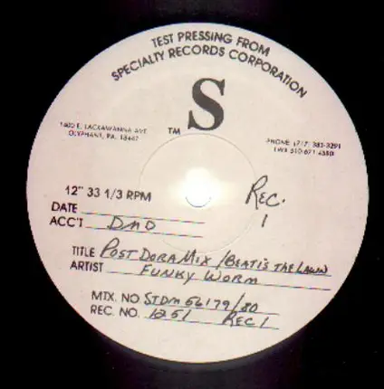Funky Worm - Post Dora Mix / Beat is the Lawn