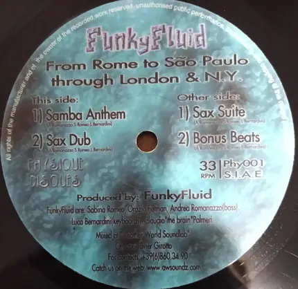Funky Fluid - From Rome To Sao Paulo Through London & N.Y.
