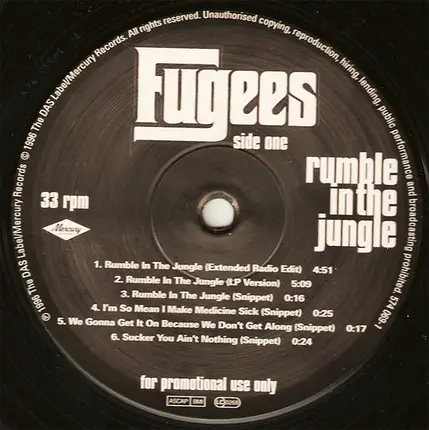 Fugees - Rumble In The Jungle