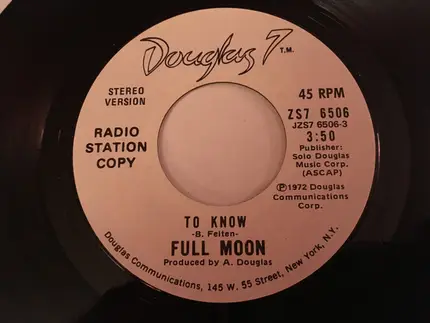 Full Moon - To Know