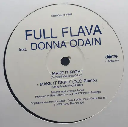 Full Flava feat Donna Odain - MAKE IT RIGHT