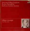 LP - Furtwängler - Schumann: Frühlings-Sym. / Bruckner: Romantische / beethoven: Coriolan-Ouvertüre - gatefold, promo copy