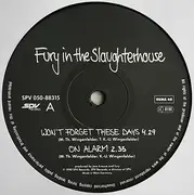12inch Vinyl Single - Fury In The Slaughterhouse - Won't Forget These Days
