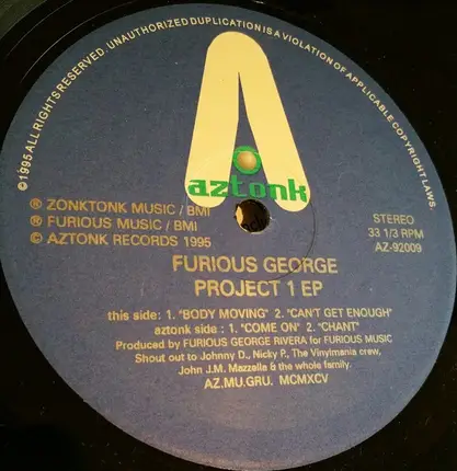 Furious George - Project 1 EP