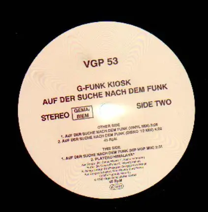 G-Funk Kiosk - Auf Der Suche Nach Dem Funk