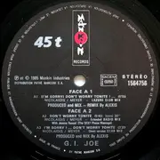 12inch Vinyl Single - G-I Joe - (I'm Sorry) Don't Worry Tonite