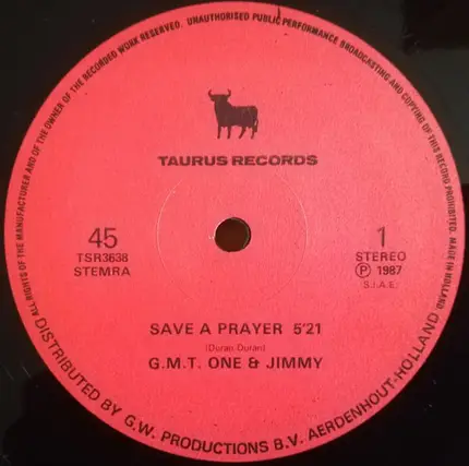 G.M.T. One & Jimmy Mc Foy - Save A Prayer