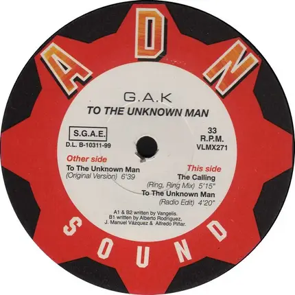 G.A.K. - To The Unknown Man