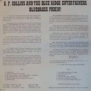 LP - G. F. Collins And The Blue Ridge Entertainers - Bluegrass Pickin!