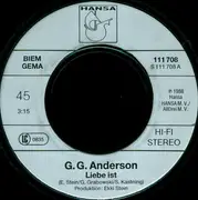 7'' - G.G. Anderson - Liebe Ist