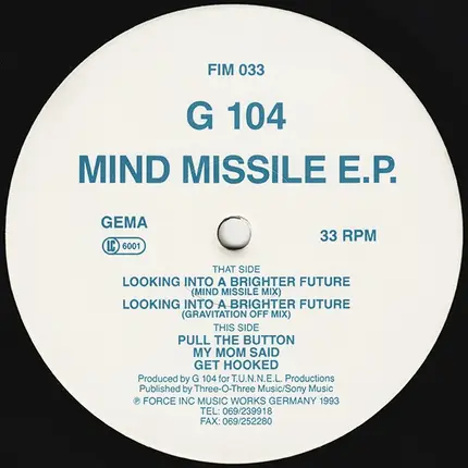 G 104 - Mind Missile E.P.
