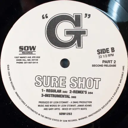 G - (Her Booty Go) Pop Pop Pop Pop / Sure Shot