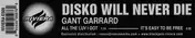 Gant Garrard - Disko Will Never Die
