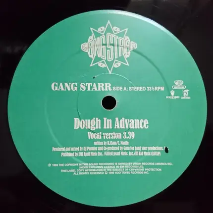 Gang Starr - Dough In Advance / Brooklyn