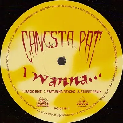 Gangsta Pat - I Wanna...