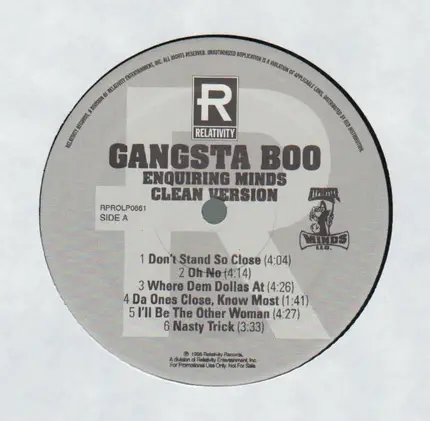 Gangsta Boo - Enquiring Minds Clean Version