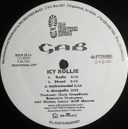 Gab - Icy Rollie / Ride Wit Me