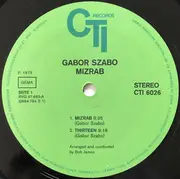 LP - Gabor Szabo - Mizrab - Gatefold