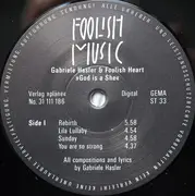 LP - Gabriele Hasler & Foolish Heart - God Is A She