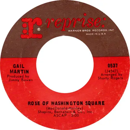 Gail Martin - Rose Of Washington Square