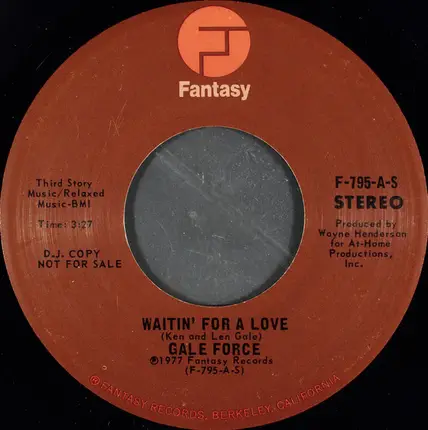 Gale Force - Waitin' For A Love