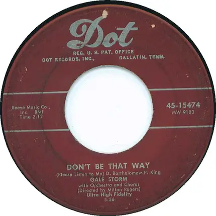 Gale Storm - Tell Me Why