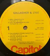 LP - Gallagher & Lyle - Benny Gallagher Graham Lyle