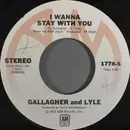 7inch Vinyl Single - Gallagher & Lyle - I Wanna Stay With You