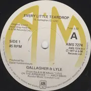 7'' - Gallagher & Lyle - Every Little Teardrop - Solid centre