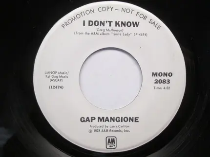 Gap Mangione - I Don't Know