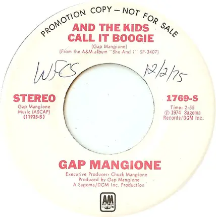 Gap Mangione - And the Kids Call It Boogie