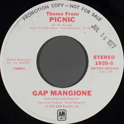 Gap Mangione - Theme From Picnic