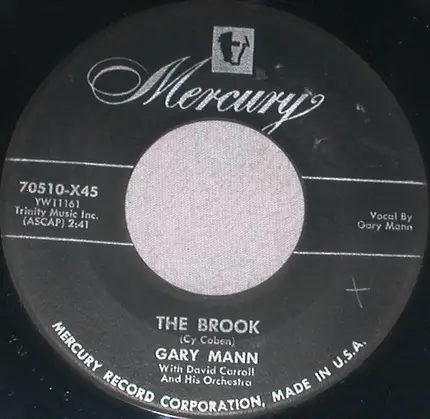 Gary Mann With David Carroll & His Orchestra - This Is My Love / The Brook