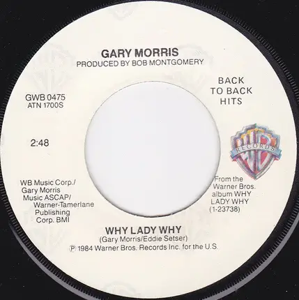 Gary Morris - The Wind Beneath My Wings / Why Lady Why
