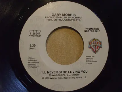 Gary Morris - I'll Never Stop Loving You