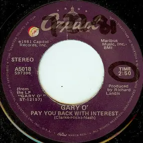 Gary O'Connor - Pay You Back With Interest