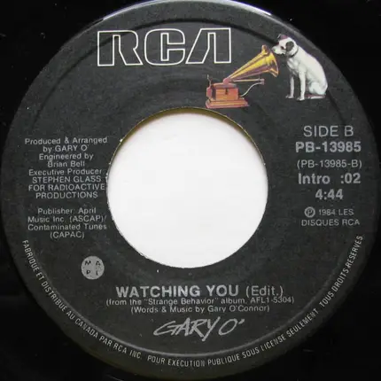 Gary O'Connor - Shades Of 45' / Watching You