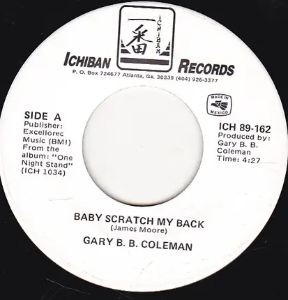 Gary B.B. Coleman - Baby Scratch My Back