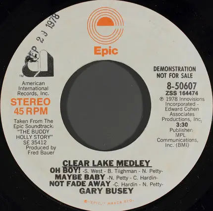 Gary Busey - Clear Lake Medley
